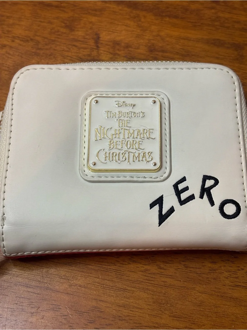 Disney Nightmare Before Christmas Zero Candy Cane Glow In The Dark Wallet